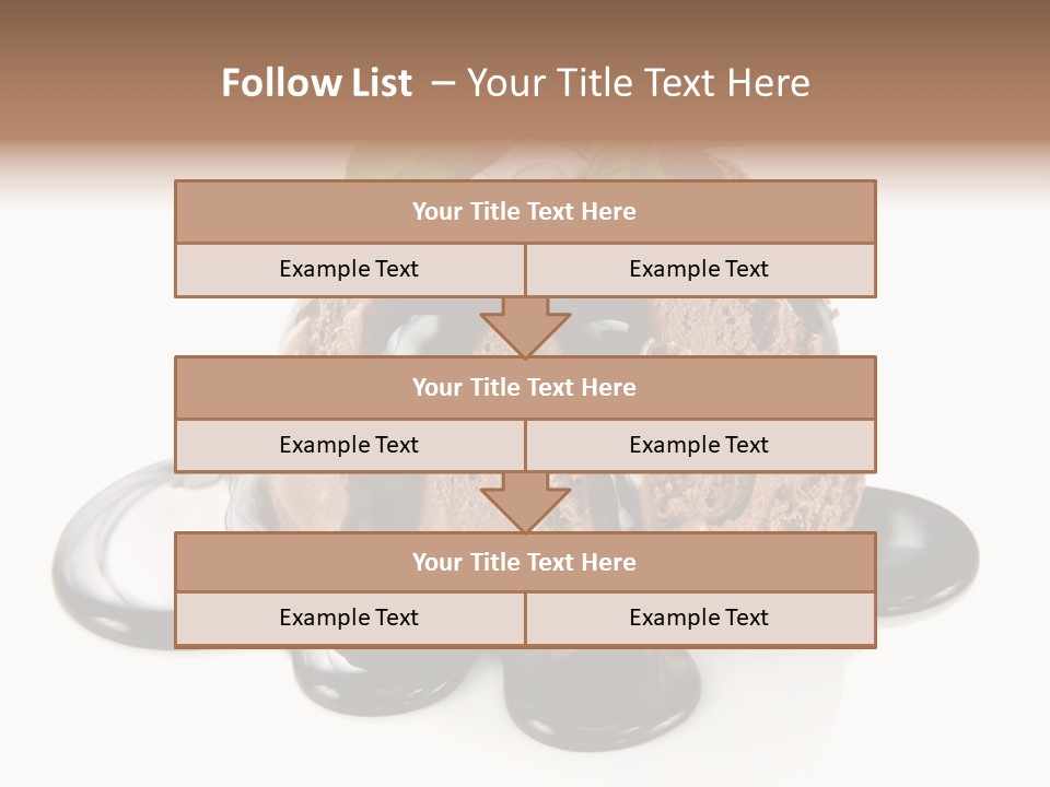 Close Up Ice Dessert PowerPoint Template
