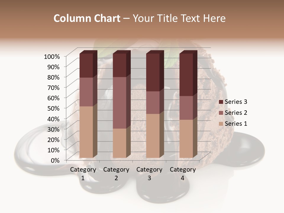 Close Up Ice Dessert PowerPoint Template