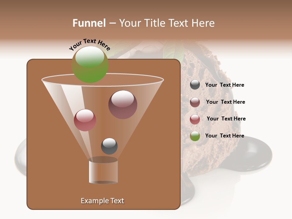 Close Up Ice Dessert PowerPoint Template