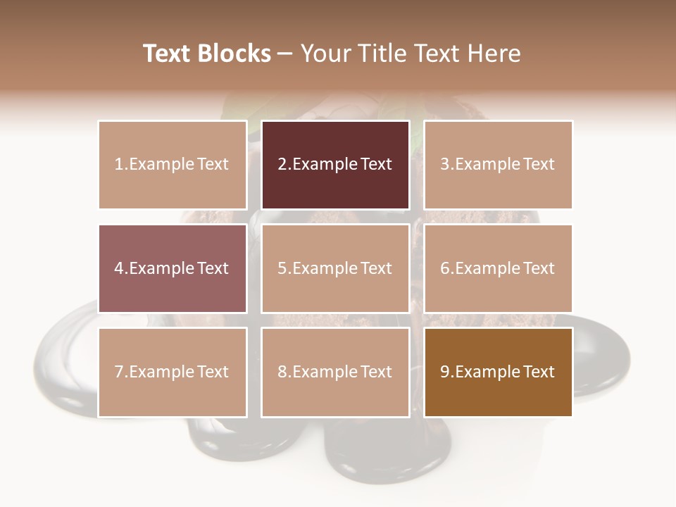 Close Up Ice Dessert PowerPoint Template