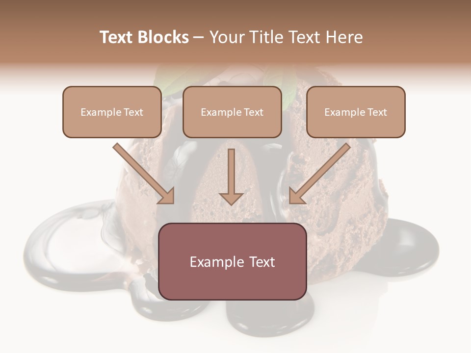 Close Up Ice Dessert PowerPoint Template