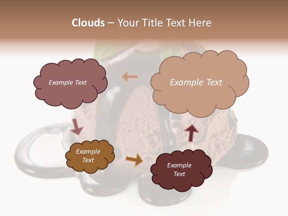 Close Up Ice Dessert PowerPoint Template