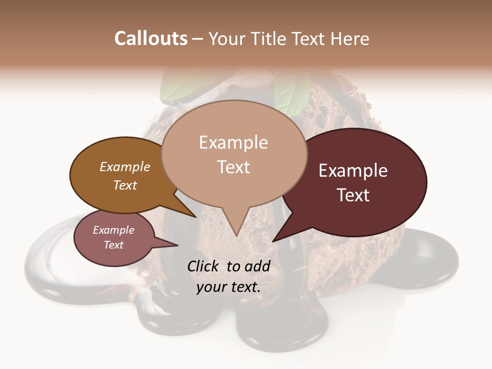 Close Up Ice Dessert PowerPoint Template