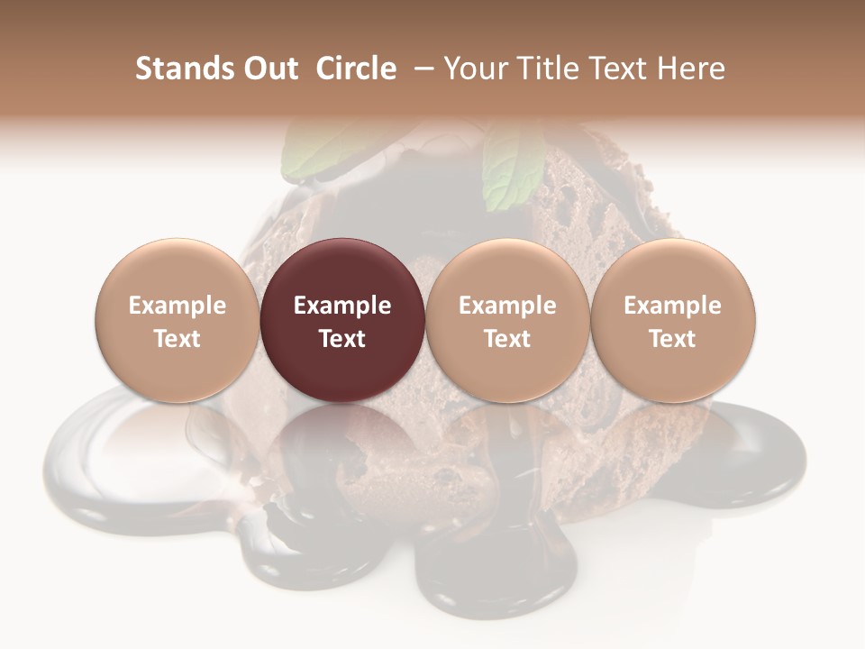 Close Up Ice Dessert PowerPoint Template