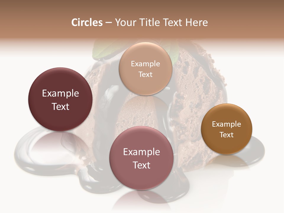Close Up Ice Dessert PowerPoint Template