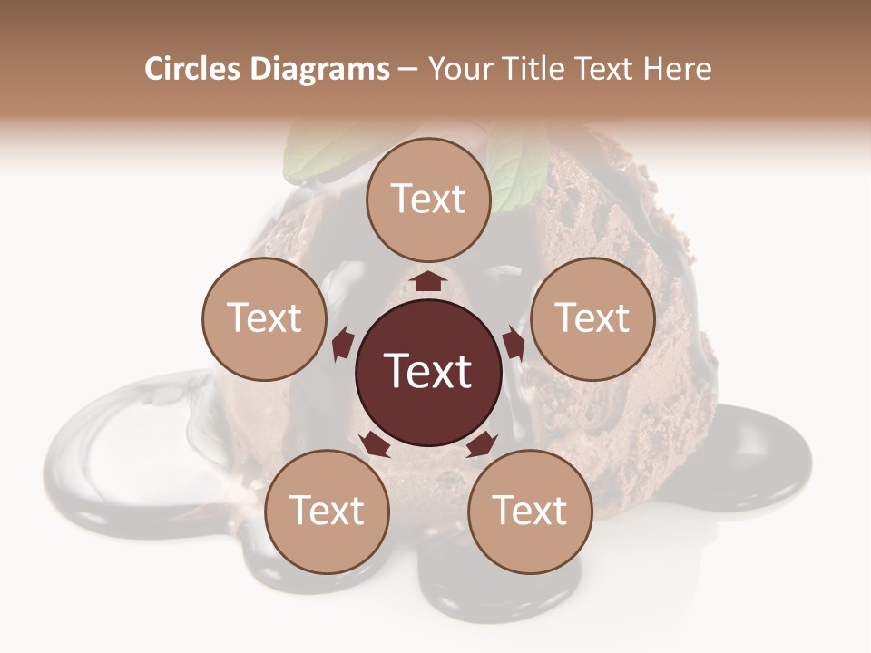 Close Up Ice Dessert PowerPoint Template