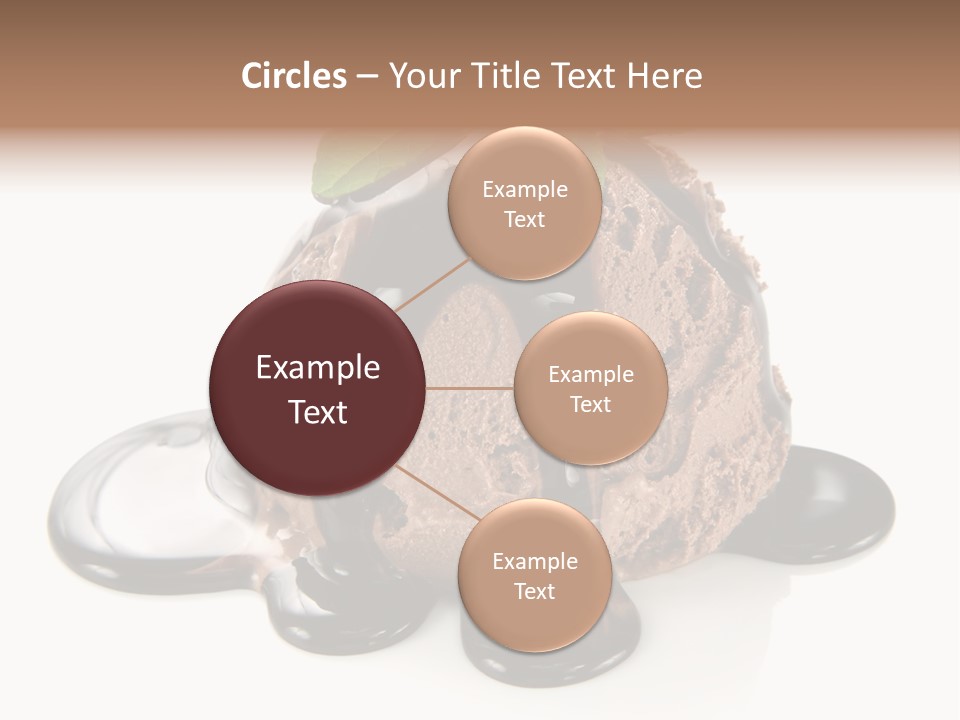 Close Up Ice Dessert PowerPoint Template