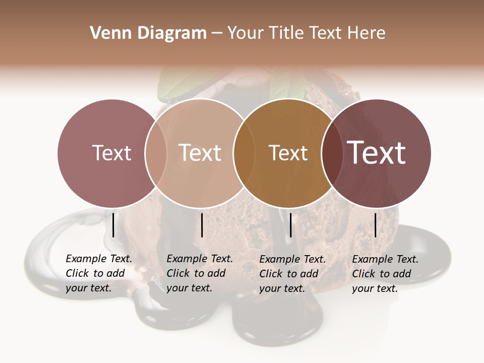 Close Up Ice Dessert PowerPoint Template
