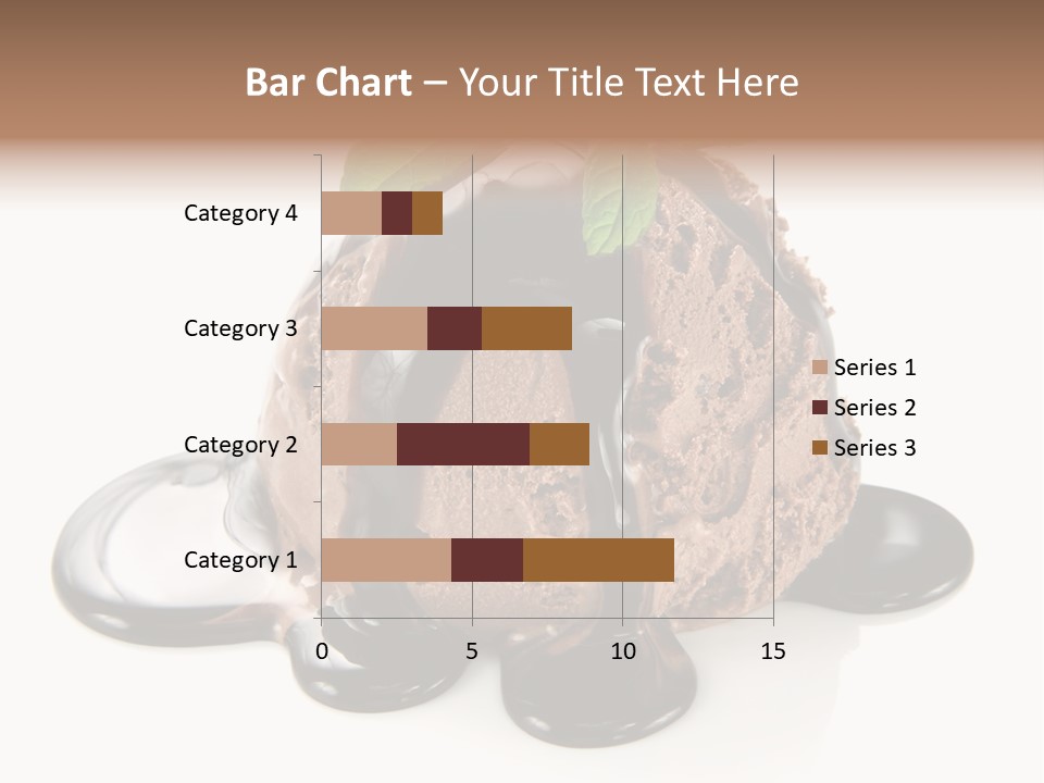 Close Up Ice Dessert PowerPoint Template