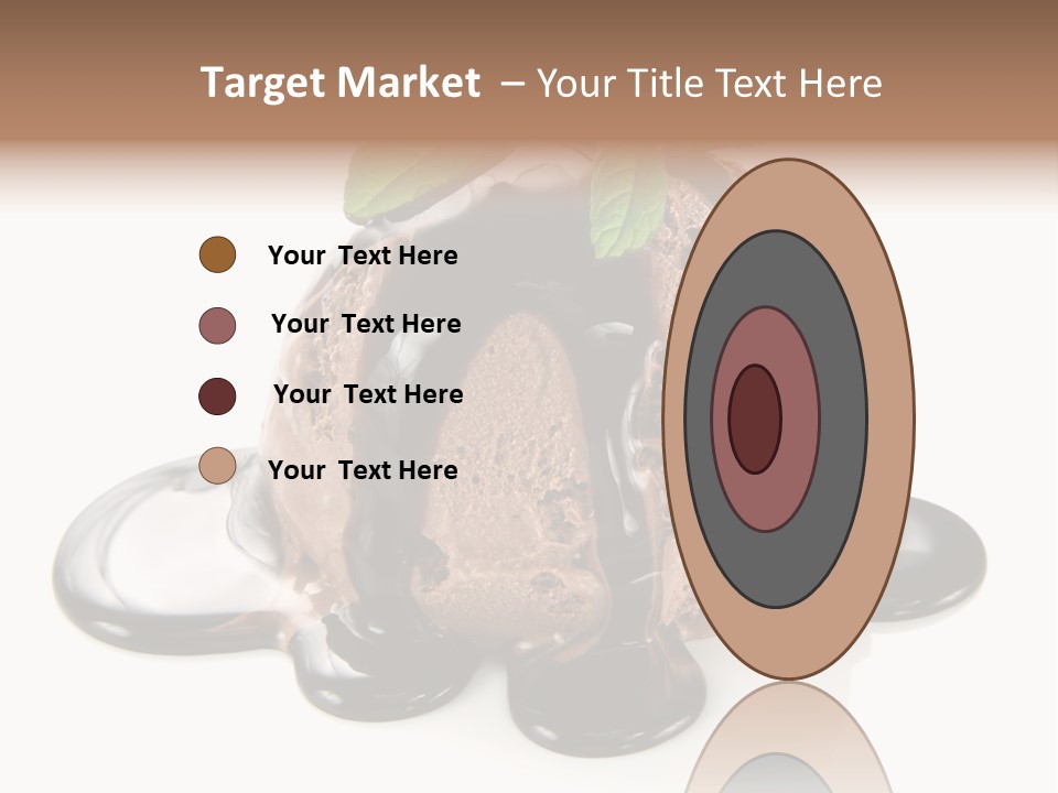 Close Up Ice Dessert PowerPoint Template