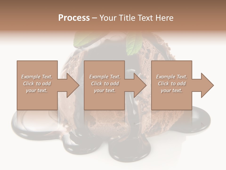 Close Up Ice Dessert PowerPoint Template
