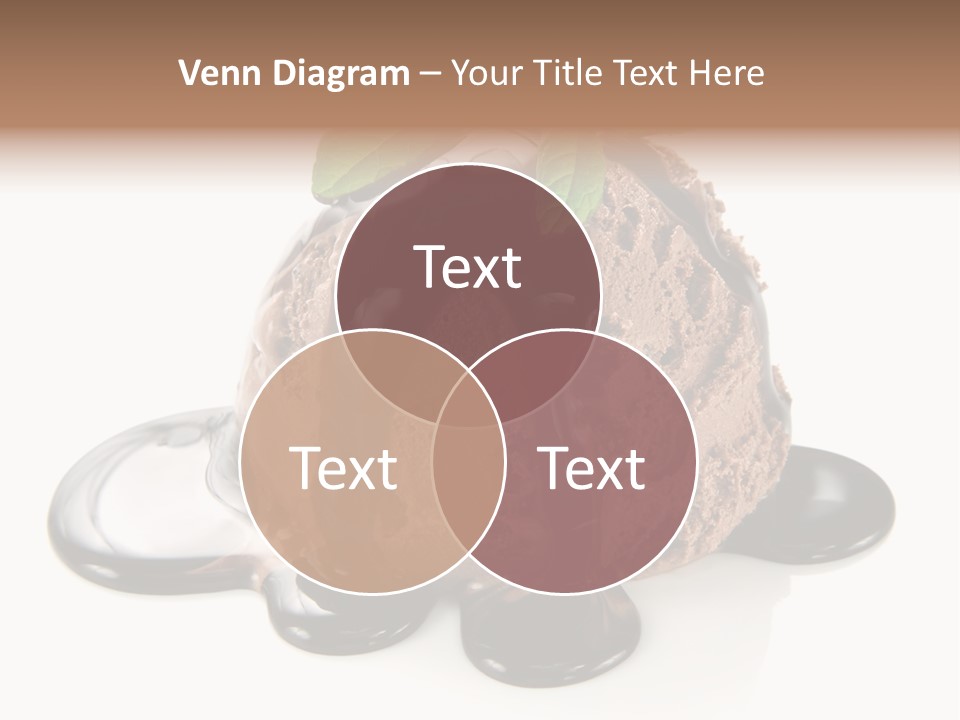 Close Up Ice Dessert PowerPoint Template