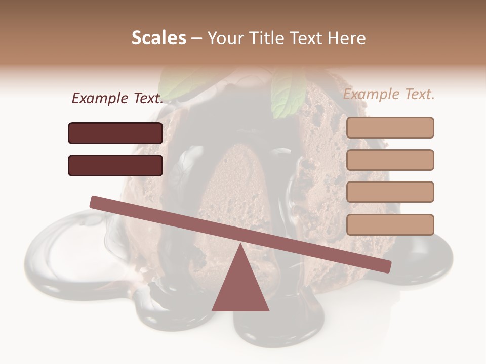 Close Up Ice Dessert PowerPoint Template