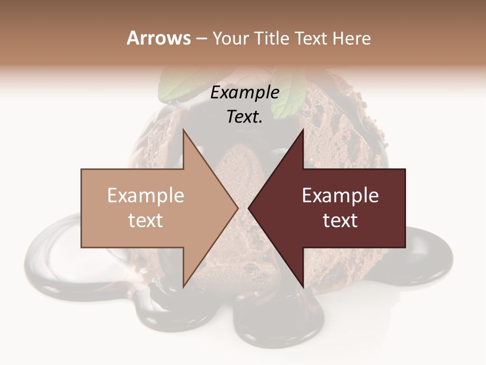 Close Up Ice Dessert PowerPoint Template