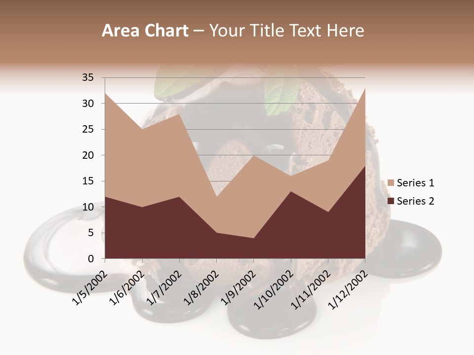 Close Up Ice Dessert PowerPoint Template