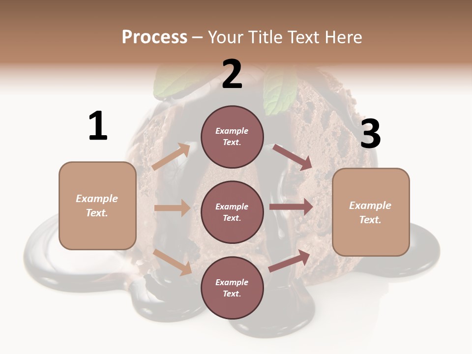 Close Up Ice Dessert PowerPoint Template