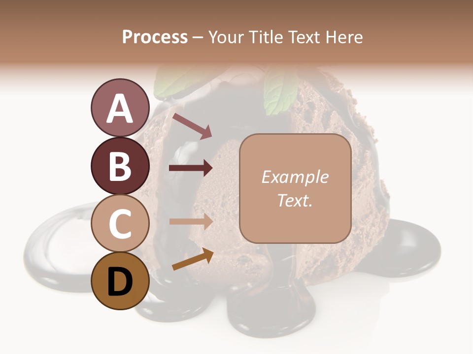 Close Up Ice Dessert PowerPoint Template