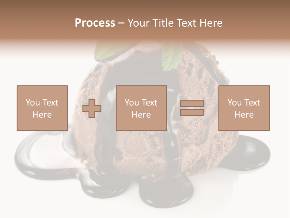 Close Up Ice Dessert PowerPoint Template