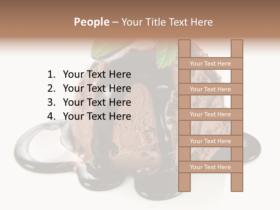 Close Up Ice Dessert PowerPoint Template