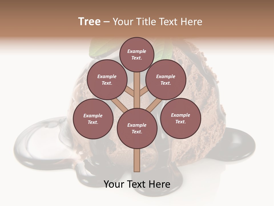 Close Up Ice Dessert PowerPoint Template