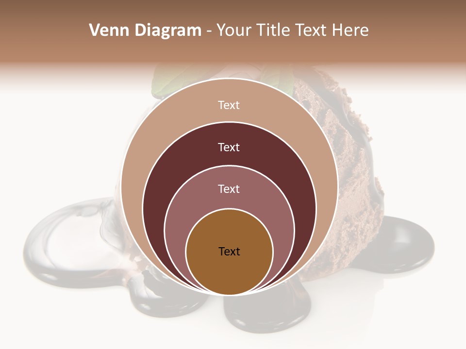 Close Up Ice Dessert PowerPoint Template