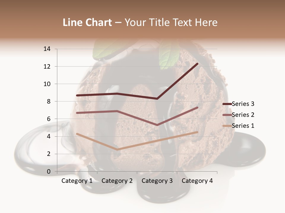 Close Up Ice Dessert PowerPoint Template