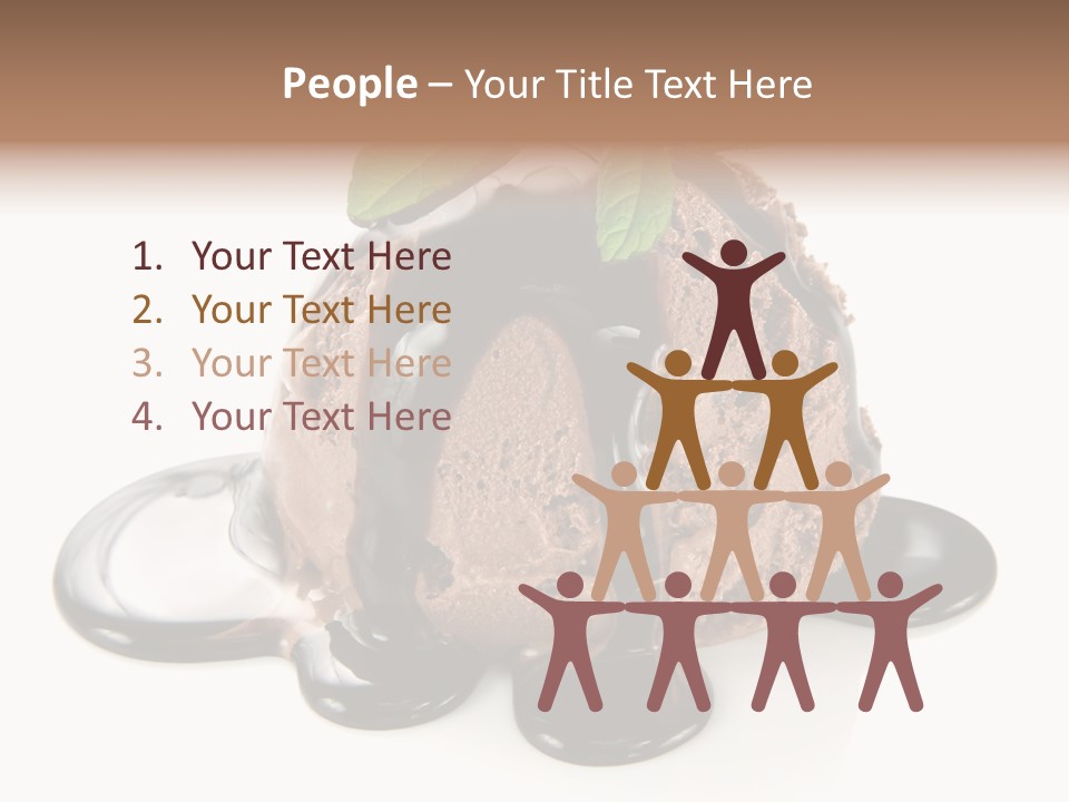 Close Up Ice Dessert PowerPoint Template