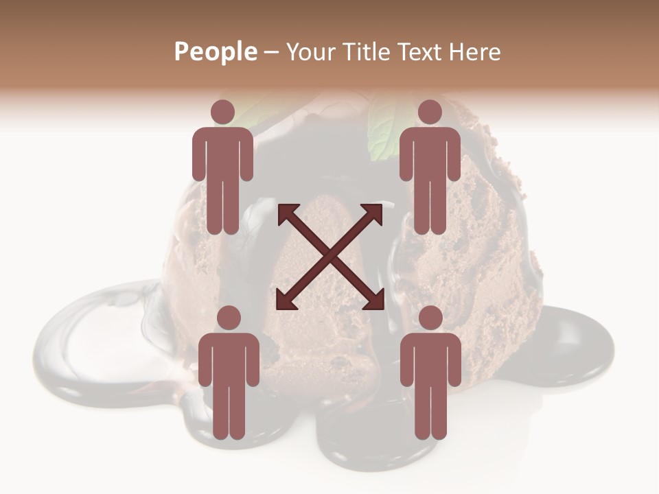 Close Up Ice Dessert PowerPoint Template