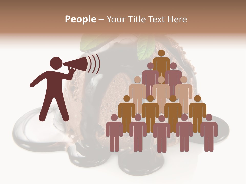 Close Up Ice Dessert PowerPoint Template