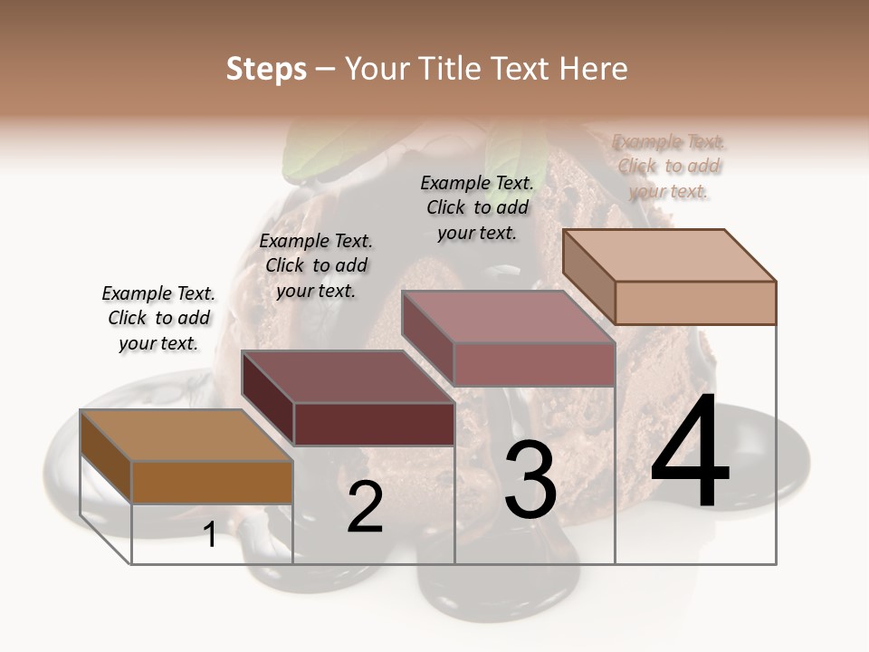 Close Up Ice Dessert PowerPoint Template