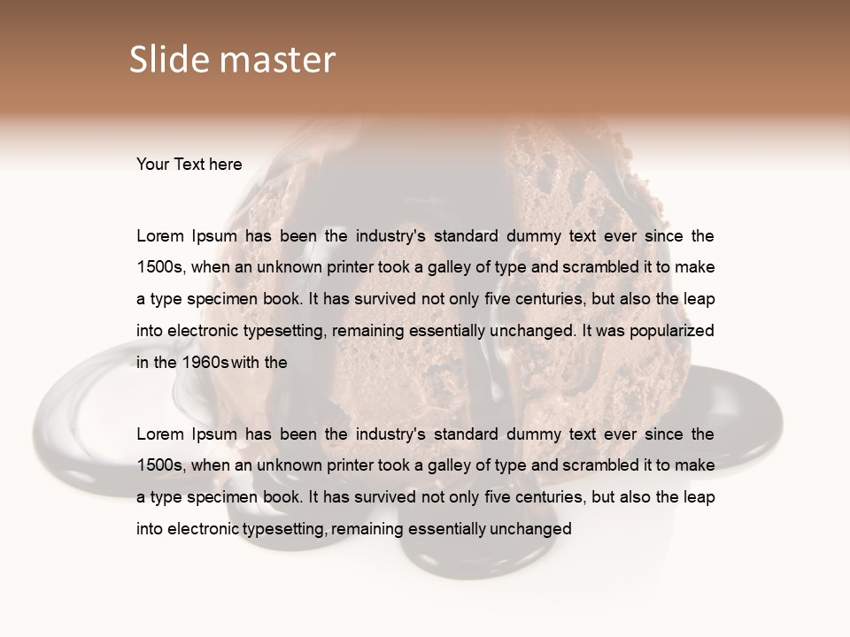 White Cold Refreshing PowerPoint Template