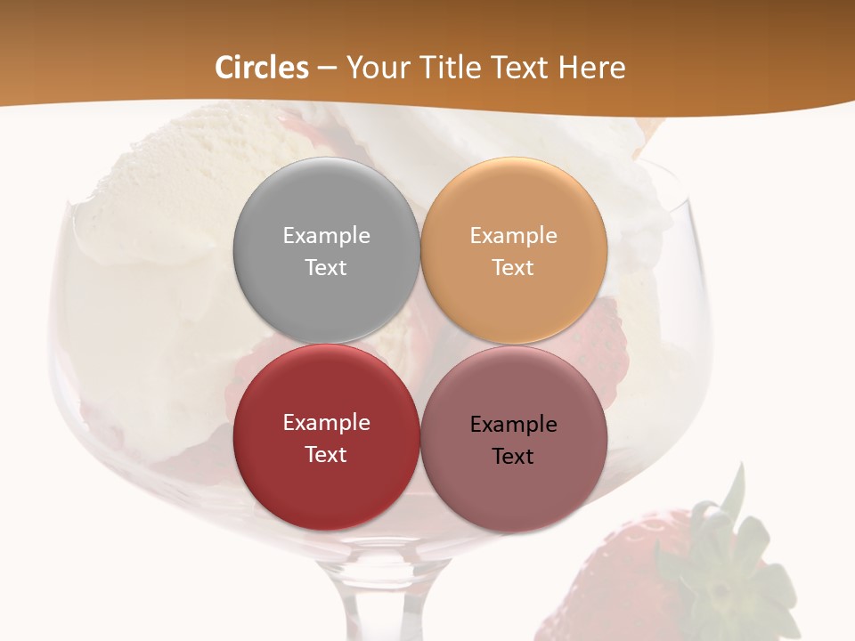 Frozen Dessert Vanilla PowerPoint Template