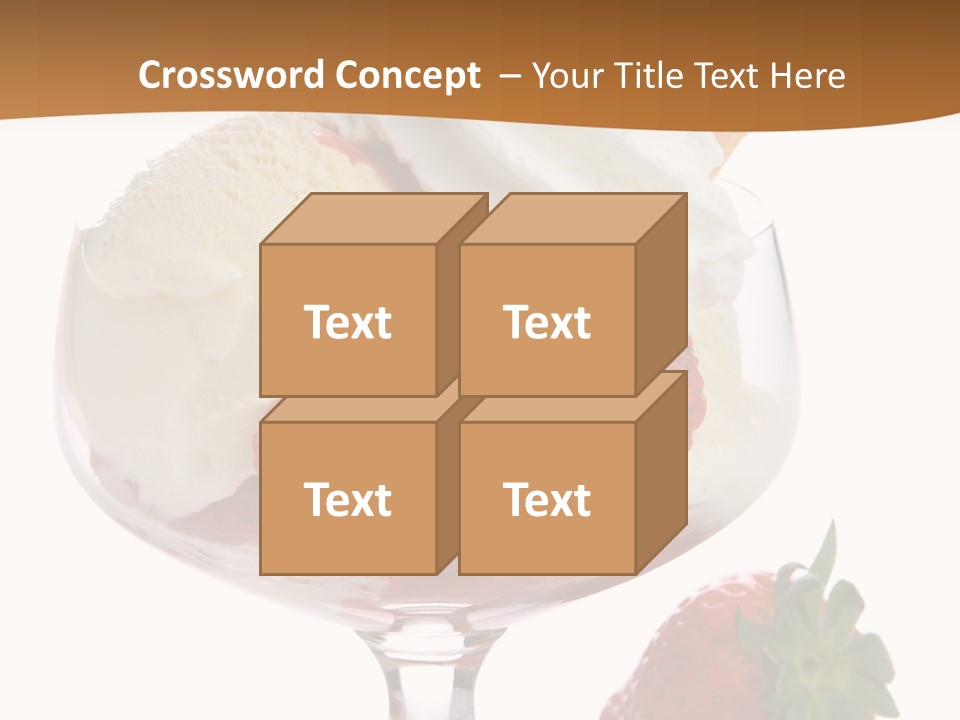 Frozen Dessert Vanilla PowerPoint Template