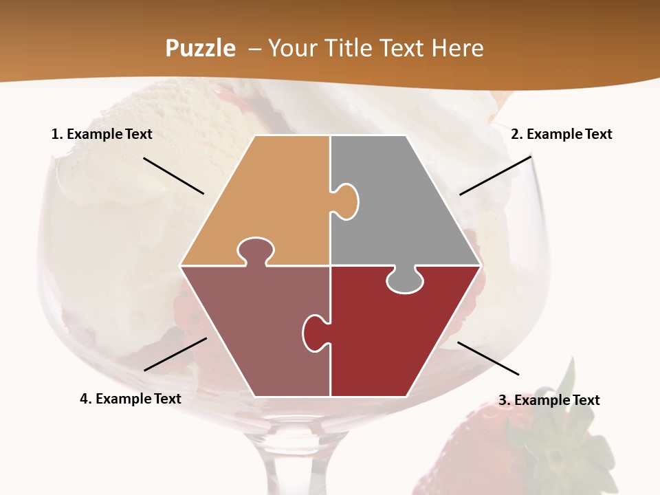 Frozen Dessert Vanilla PowerPoint Template