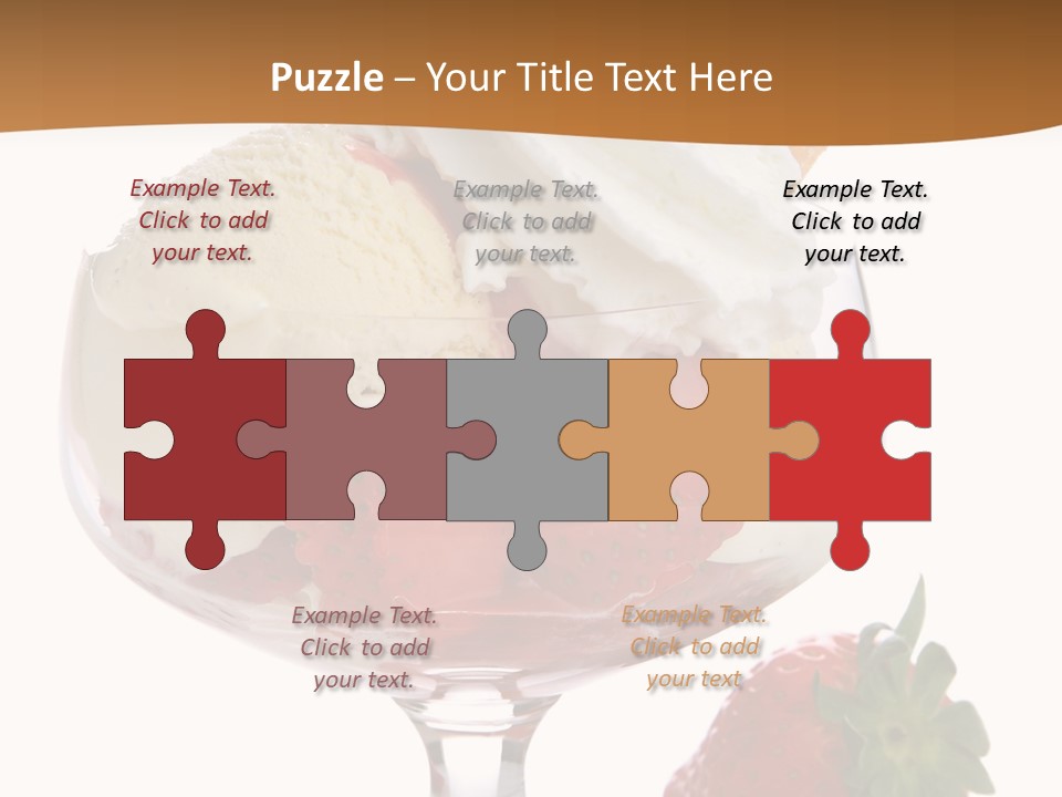 Frozen Dessert Vanilla PowerPoint Template