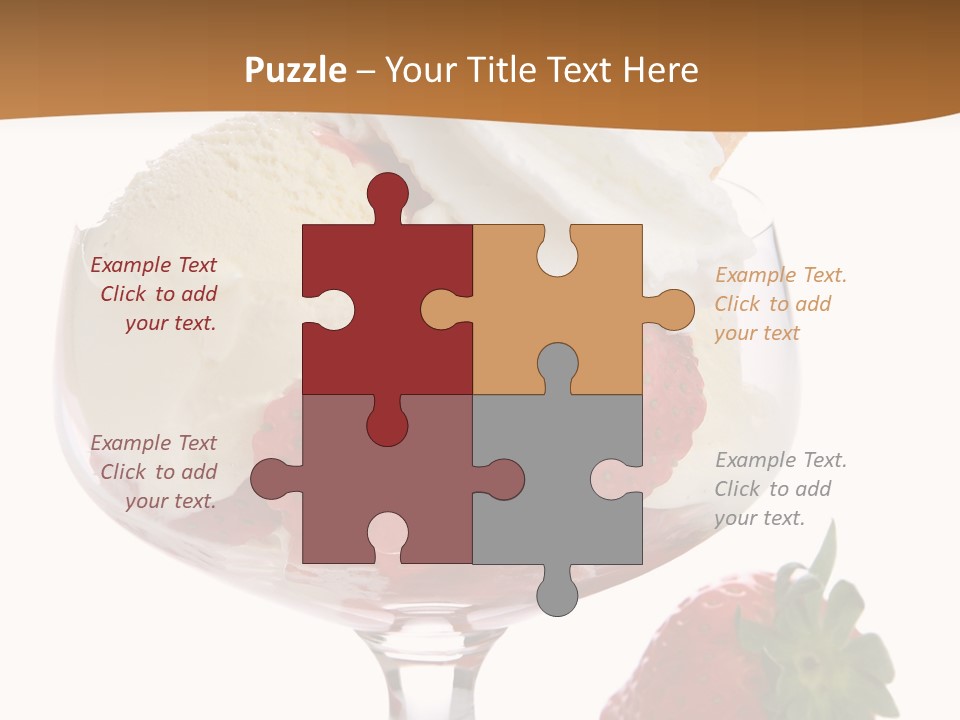 Frozen Dessert Vanilla PowerPoint Template