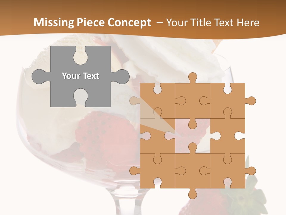 Frozen Dessert Vanilla PowerPoint Template