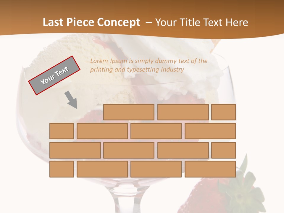 Frozen Dessert Vanilla PowerPoint Template