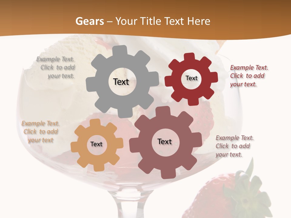 Frozen Dessert Vanilla PowerPoint Template