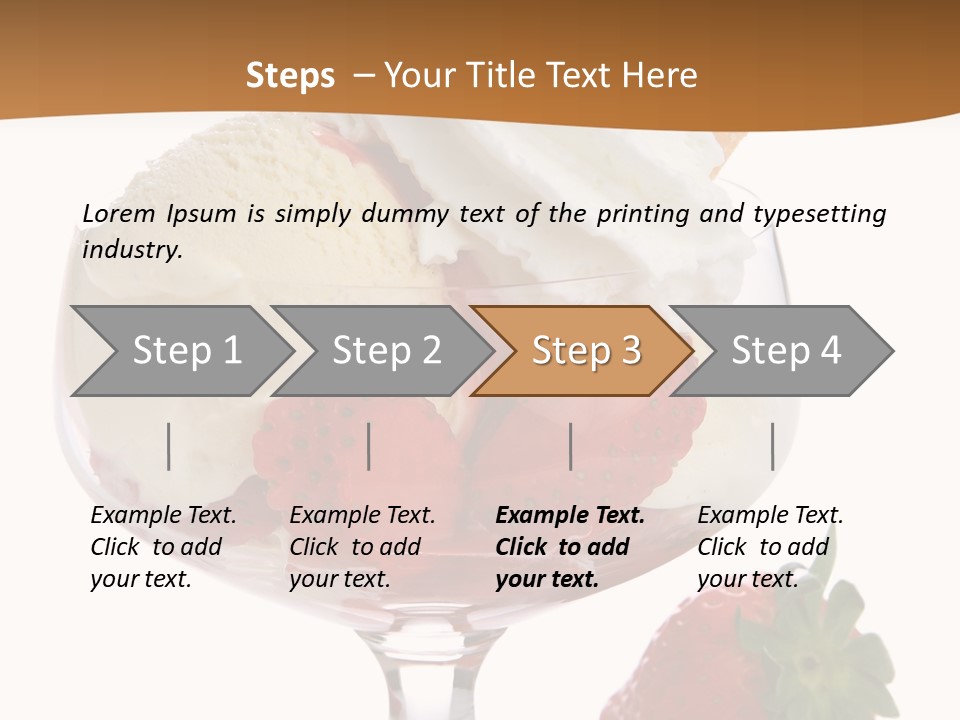 Frozen Dessert Vanilla PowerPoint Template
