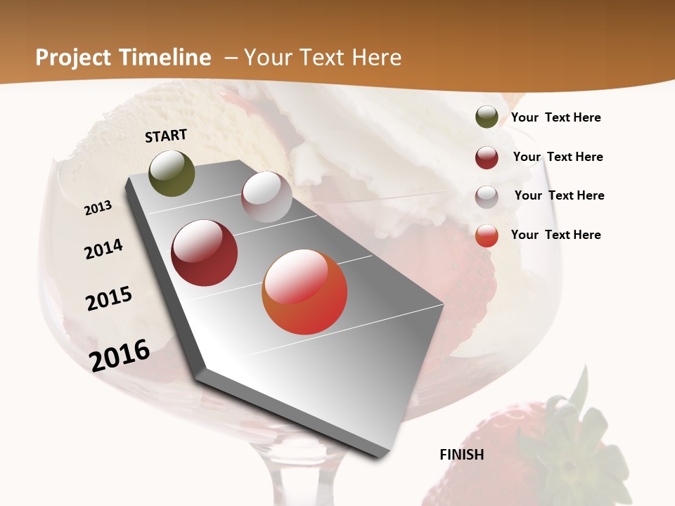 Frozen Dessert Vanilla PowerPoint Template