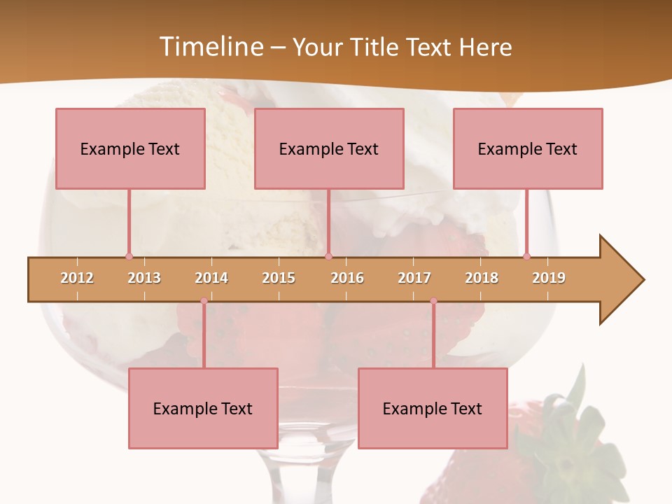 Frozen Dessert Vanilla PowerPoint Template
