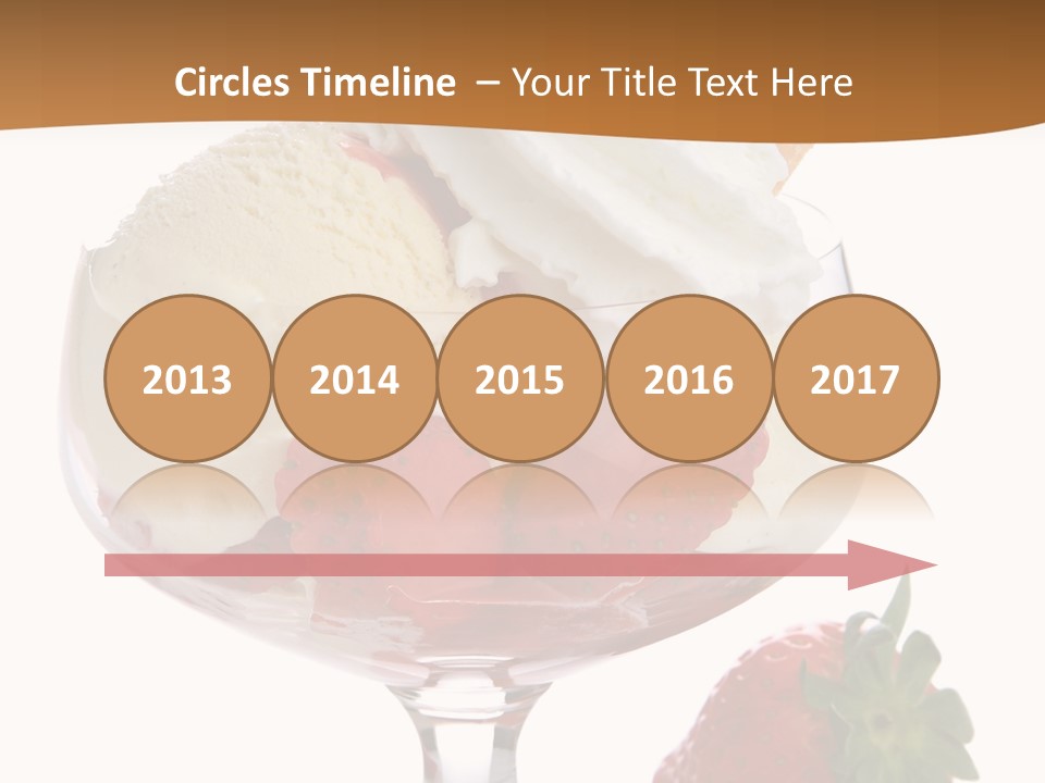 Frozen Dessert Vanilla PowerPoint Template