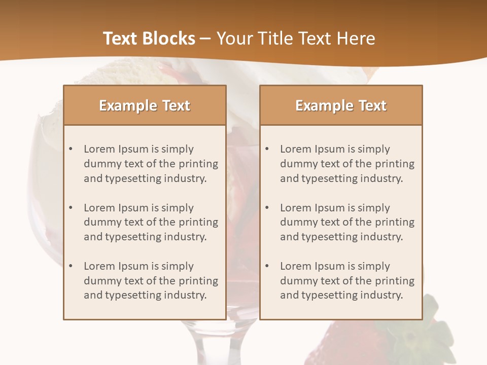 Frozen Dessert Vanilla PowerPoint Template