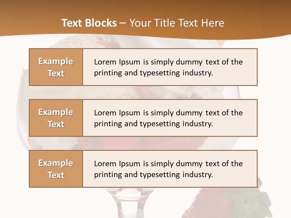 Frozen Dessert Vanilla PowerPoint Template