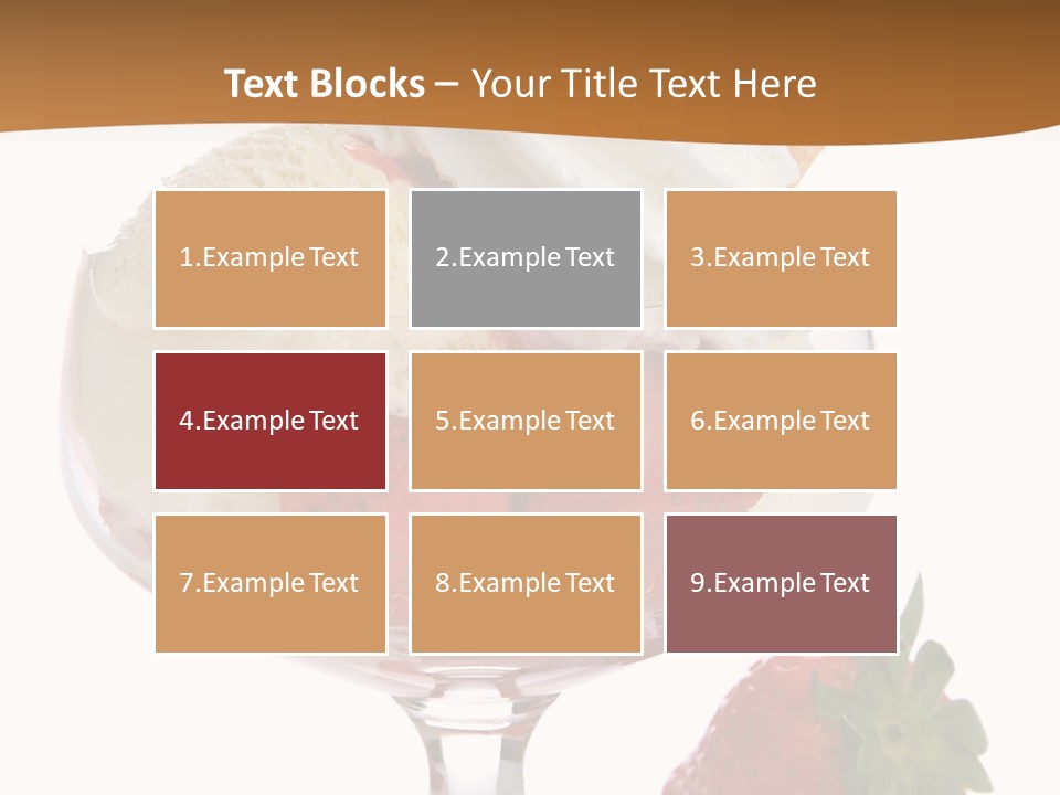 Frozen Dessert Vanilla PowerPoint Template