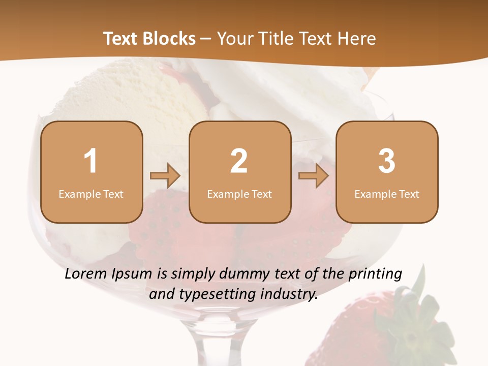 Frozen Dessert Vanilla PowerPoint Template