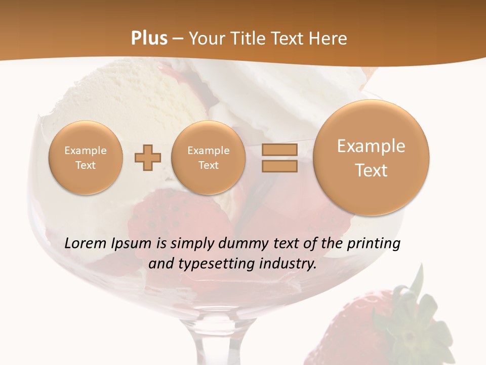 Frozen Dessert Vanilla PowerPoint Template