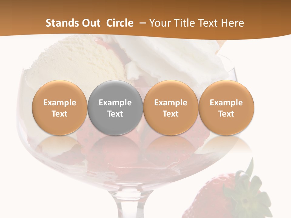Frozen Dessert Vanilla PowerPoint Template