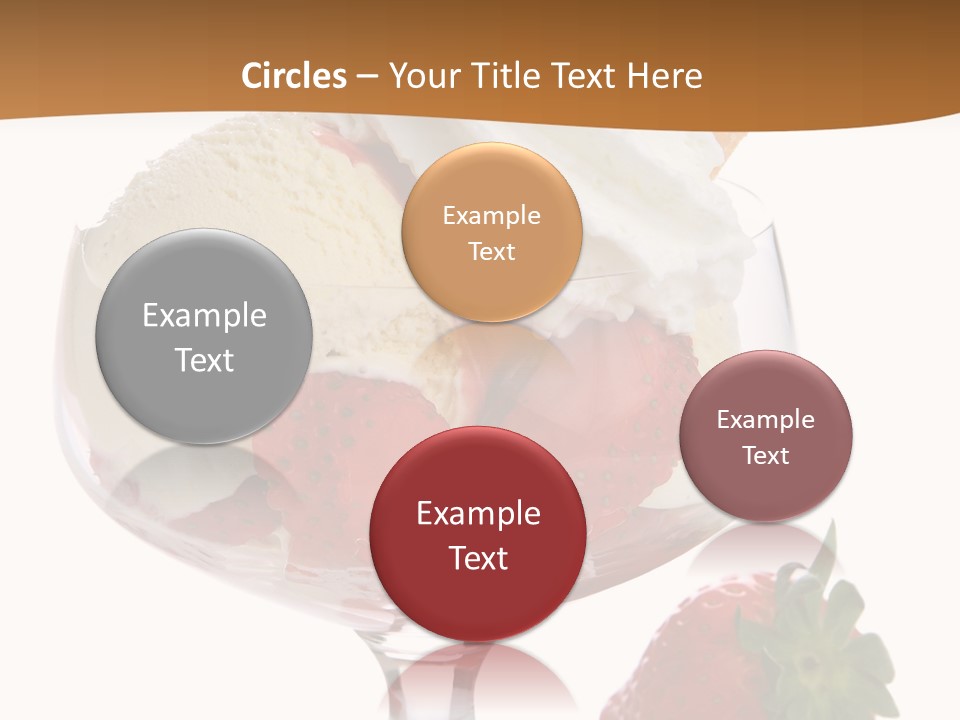 Frozen Dessert Vanilla PowerPoint Template